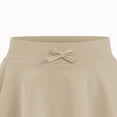 thumbnail image 4 of NIEWTR Girls Tennis Skirts Stretch Adjustable Waist Youth Golf Athletic Pleated Skorts Lining Kids Cheer Shorts Pocket for Kids 2-17Y(Khaki,7-8 Years), 4 of 6
