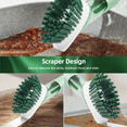 thumbnail image 6 of BCOOSS Dish Brush with Soap Dispenser Set Kitchen Scrub Brush with 3 Replacement Heads and Holder for Cleaning Pot Pan Sink (Green), 6 of 7