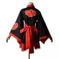 thumbnail image 2 of brillar Kimono japonés para adultos, Cosplay para niños, Akatsuki, estampado de nubes, Uchiha Sasuke Hyuga Hinata, disfraz de Lolita, vestido para mujeres y niñas, Halloween, 2 of 5
