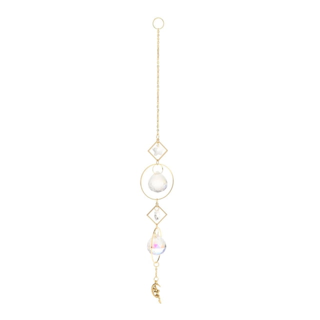 Crystals , colgante Beads Chain Esfera Lámparas Colgante de luz para el día de Navidad, boda, plantas, coches, decoración Baoblaze atrapadores de sol