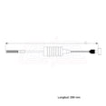 thumbnail image 2 of Cable Chicote Freno Delantero CAHSA Compatible Con Toyota Corolla 1.8L 1988 1989 1990 1991 1992 1993, 2 of 6