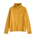 thumbnail image 6 of XuJwPNcy Turtleneck Tops for Women Soft Basic Long Sleeve Pullover Casual Comfortable Outfits Ladies Fall Winter Clothes, 6 of 6
