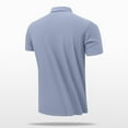 thumbnail image 4 of pstuiky Camisas de manga corta para hombre, Camisa/camiseta informal de verano para hombre con solapa y botones lisos para uso diario y al aire libre camisetas de hombre l, 4 of 8