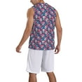 thumbnail image 2 of Sikiie flower Skull leaf colorful Basketball Jersey Reversible Men's Mesh Athletic Sports Shirts Training Practice S-4XLLarge, 2 of 6