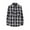 Black, variant on Men's Flannel Plaid Shirts Long Sleeve Regular Fit Casual Button Shirt