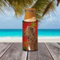 thumbnail image 3 of Chesapeake Bay Retriever Red Snowflakes Holiday Christmas Ultra Hugger for slim cans, 3 of 6