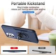 thumbnail image 6 of Samsung A53 5G, Galaxy A53 5G case,  [Military Grade] with HD Screen Protector Magnetic Ring Kickstand Car Mount Protection Armor Phone Case Cover for Samsung Galaxy A53 5G (KTZ Blue_Blue), 6 of 16