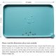 thumbnail image 5 of Silicone Pet Food Mats Tray - Non Slip Pet Dog Cat Bowl Mats Placemat - Dog Cat Food Mats - Waterproof Dog Pet Cat Feeding Mat -Pet Water Mats for Carpet - Cool Mint, 5 of 5