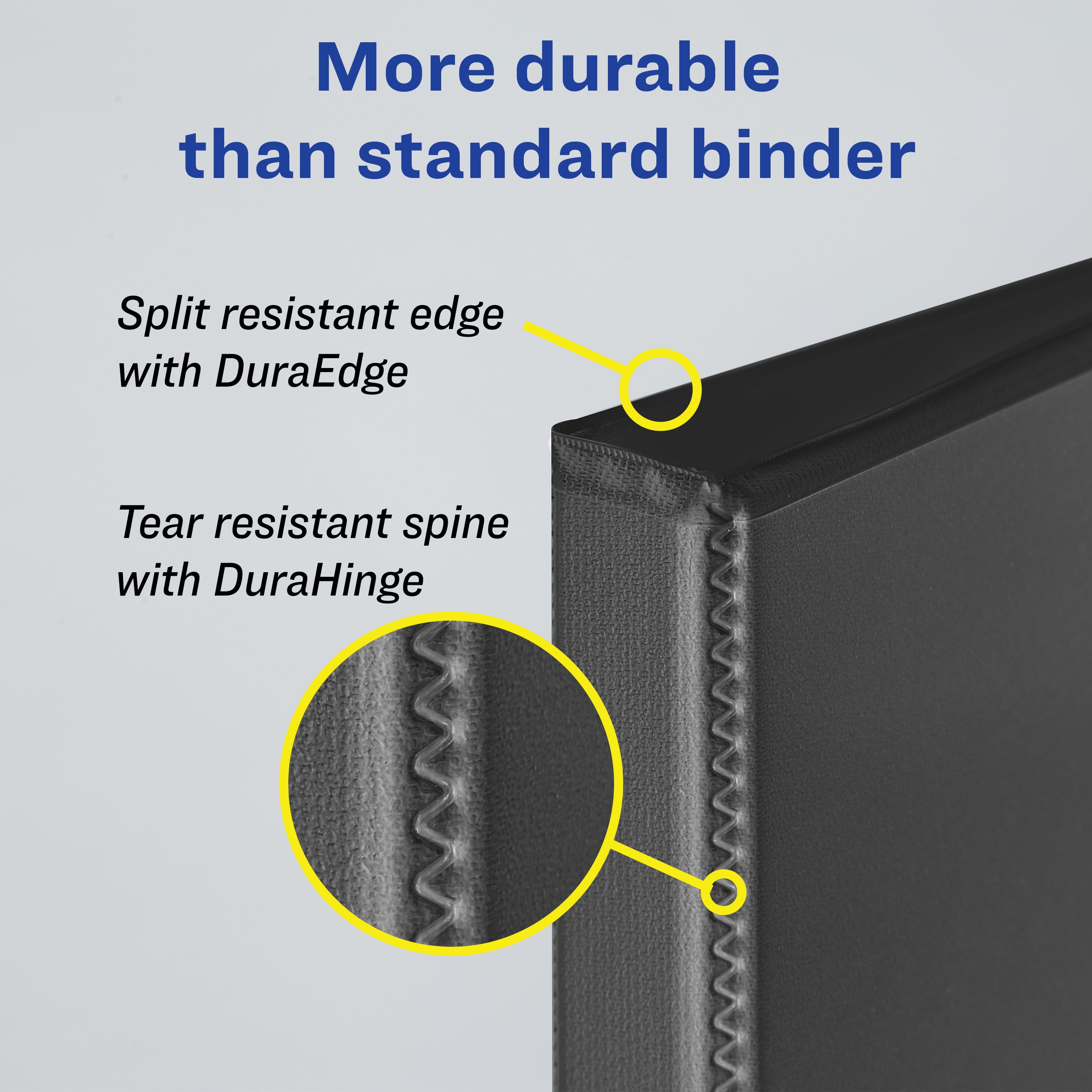 Avery Heavy-Duty View Binder, 2" Slant Rings, Black (79909)