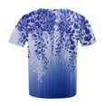 thumbnail image 6 of IYYVV Womens Plus Size Blouses Summer Oversized Short Sleeve Tunic Tops For Women Button V-Neck Shirt Tie Dye Graphic Tshirt Business Casual Clothing Fall Fashion 2024 Dark Blue 5XL, 6 of 6