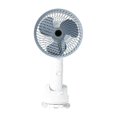 thumbnail image 3 of Ventilador con clip Pequeño ventilador de escritorio Portátil Silencioso 3 velocidades ajustables Ventilador personal Ventilador de mano para acampar Gris Macarena Ventilador de clip, 3 of 7