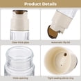 thumbnail image 3 of 2 Pcs Automatic Pouring Oil Dispenser, 17 fl oz Large Capacity Glass Bottle with Leakproof Dustproof Lid, Glass Container for Kitchen Cooking, Coffee Creamer, Syrup, 3 of 5
