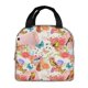 thumbnail image 1 of Disketp Flowers And Birds Watercolor Bolsa Térmica para Almuerzo para Hombre y Mujer, Ideal para Trabajo, Senderismo y Picnic, 1 of 8