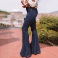 thumbnail image 3 of Fjofpr Womens Jeans Flare Legs High Waisted Jeans for Women Womens Jeans Trendy Fall 2024 Women's High-Waist Stretch Flared Pants High-Waist Stretch Flared Pants, 3 of 5