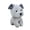Gray, variant on Adorable Pug And Wolf Dog Plush Keychain Soft Stuffed Animal Toy For Kids