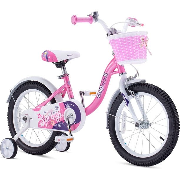 Vélo Enfant Toimsa Gabby 16 Pouces - Avec Roues Stabilisatrices - Pour 5-7 Ans - Rose