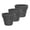 Graphite, variant on - Pack of 3 - Self Watering Window Box Planter - Indoor/Outdoor - Windowsill/Oblong Shape Plastic Planter with Bottom Watering and Water Level Indicator (15.6 Inch Long, Shade)
