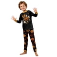 thumbnail image 2 of Halloween Family Pajamas Matching Sets Party Soft Two Piece Sets Sleepwear Nightwear Long Sleeve Funny Novelty Pumpkin Ghost Bow Trendy Family Holiday Loungewear Kids 9-10 Years, 2 of 4