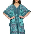 thumbnail image 4 of Moomaya Caftan pour Femmes Grande Taille Tenue d'Été Sortie de Plage Kimono Robe Caftan, 4 of 6