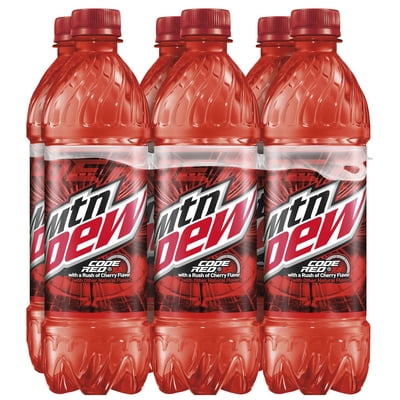 Buy Mountain Dew Code Red Soda 16 9 Oz Bottles 6 Count Online In Saudi Arabia