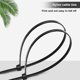 thumbnail image 3 of 100 Piezas Bridas para Cables 200mm X 2.5mm, Bridas para Cables, Bridas para Cables de Nylon, Bridas para Cables 200mm, Paquete De 100 Piezas, 3 of 5