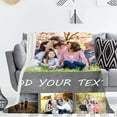 thumbnail image 3 of Custom Photo Picture Blanket, Personalised Blanket with Text Collage Pictures, Soft Custom Blanket Gifts, for Kid Mum Dad Friend Couple Birthday Wedding Gift, 3 of 6