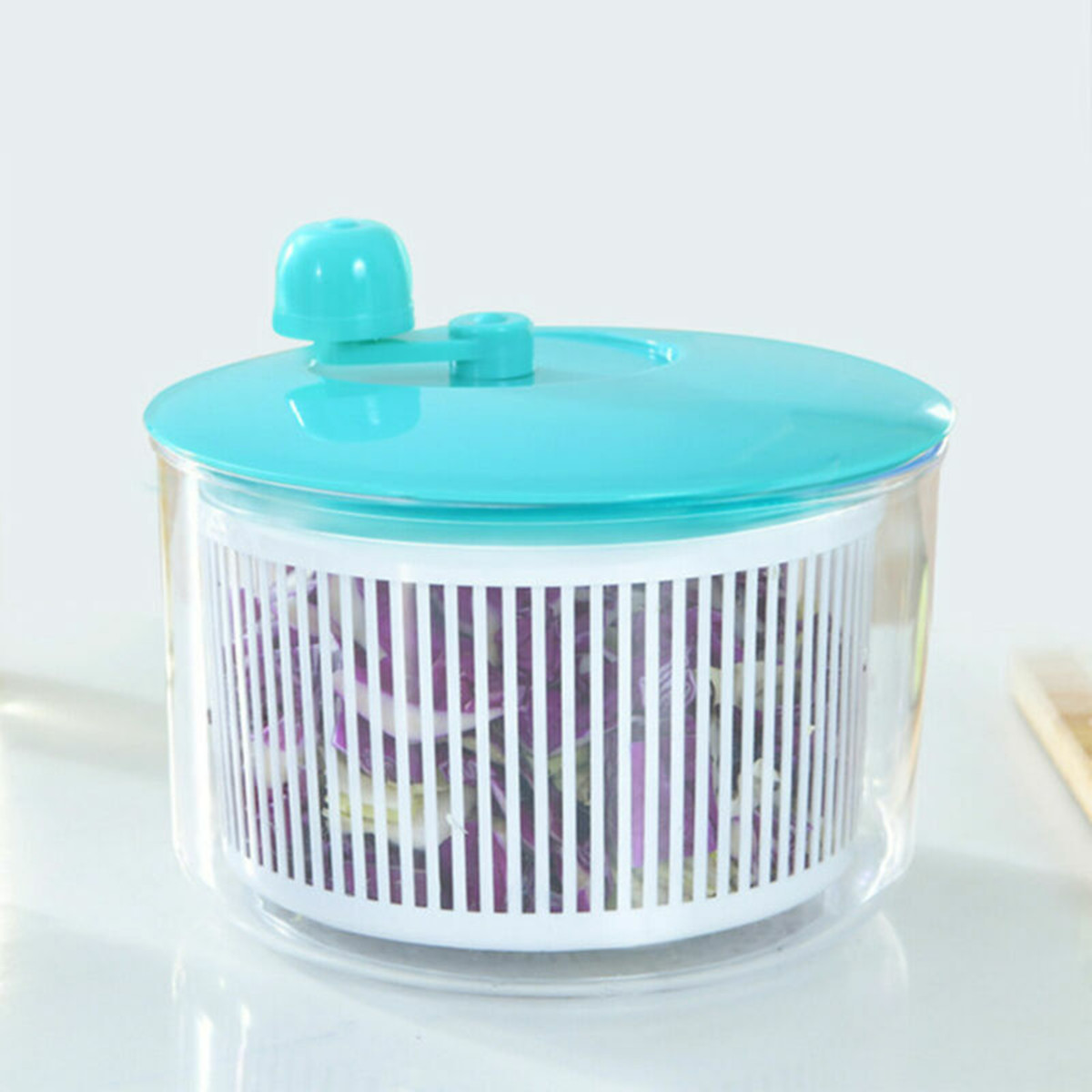 2.5L Vegetable Washer with Lid Veggie Dryer Set for Kitchen Tools of