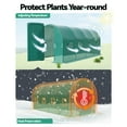 thumbnail image 2 of Towallmark Walk-in Greenhouse Tunnel 15x6.5x6.5ft,Galvanized Steel Tunnel Greenhouse with Zippered Doors and Window,Garden Hot House for Home Gardening Seed Germination, 2 of 7