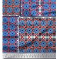 thumbnail image 1 of Soimoi Crepe Silk Fabric Floral Patchwork Print Fabric by The Yard 42 Inch Wide, 1 of 1