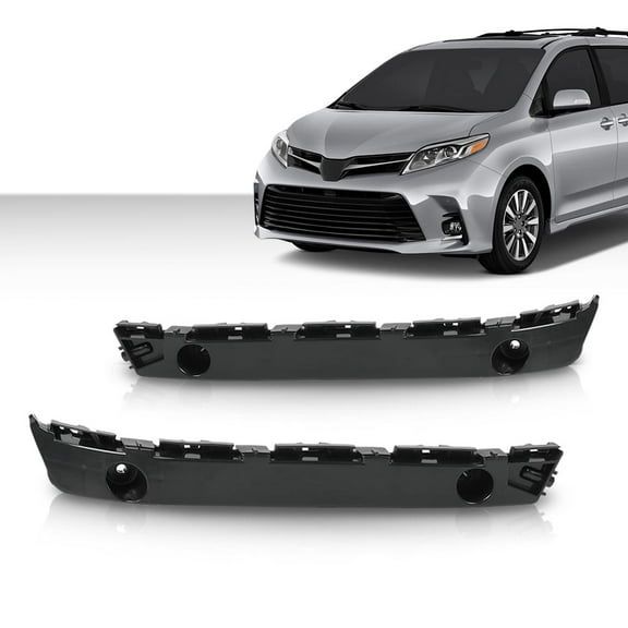PIT66 Front Bumper Cover Support Brackets Fit for Toyota Sienna 2011-2020 5211508020, 5211608010, TO1043116, TO1042116 LH&RH