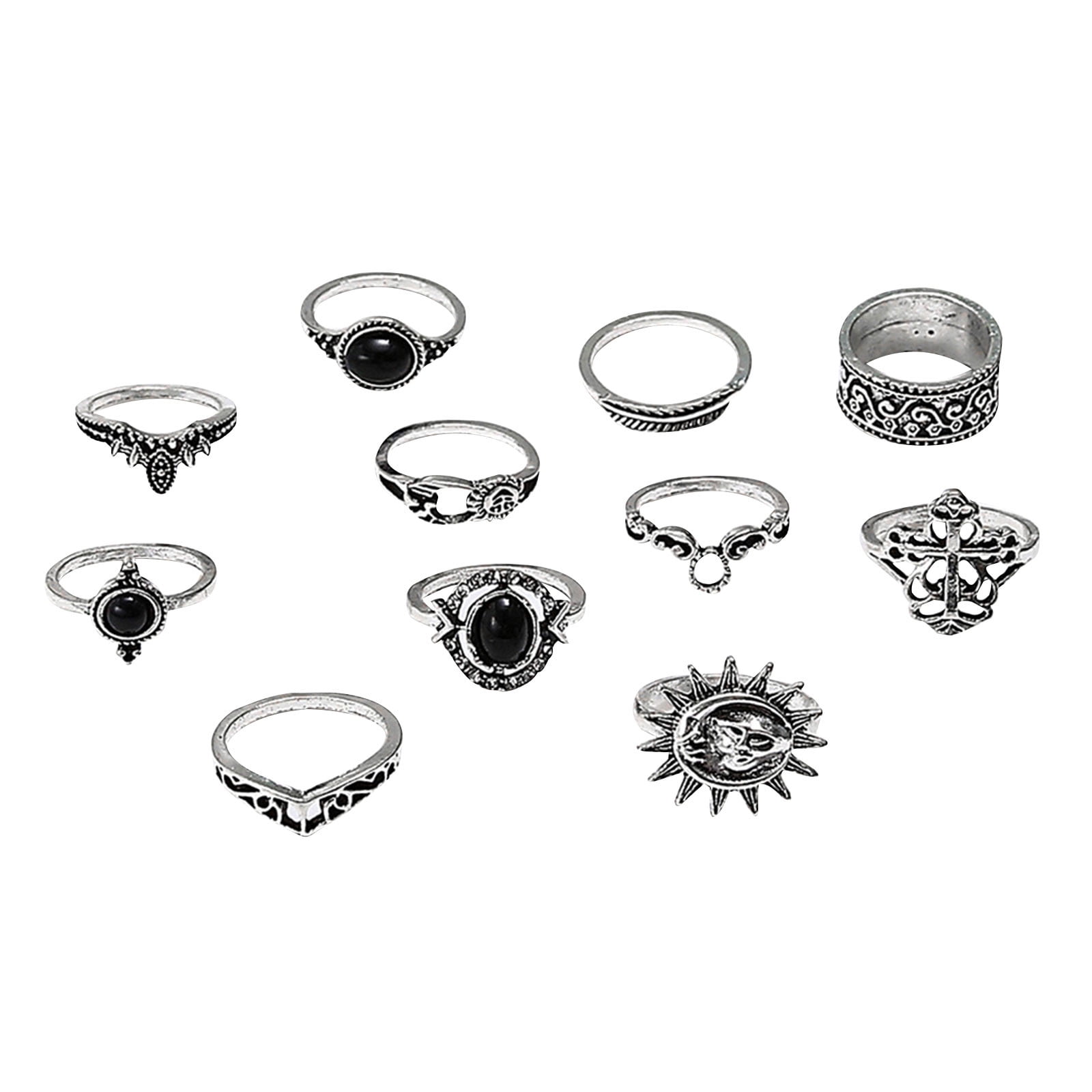 Black ring set deals