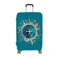 thumbnail image 1 of Funda protectora elástica para equipaje de viaje para maleta de 22 y 28 pulgadas (envío de etiqueta de equipaje gratis) (L, avión verde), 1 of 5