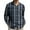 Multicolor, variant on Mens Big and Tall Button down Shirts Plaid Long Sleeve V Neck Loose Casual Business Tops with Pockets