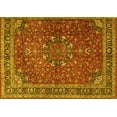 thumbnail image 1 of Ahgly Company Machine Washable Indoor Rectangle Persian Yellow Traditional Area Rugs, 5' x 7', 1 of 4