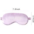 thumbnail image 4 of Antifaz morado para dormir, tela suave y cómoda, cubierta para sombra de ojos para siesta de viaje (lavanda), 4 of 4