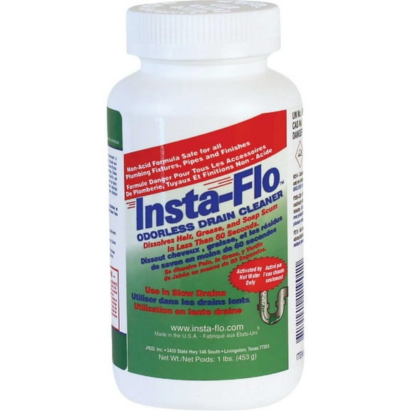 Insta-Flo Crystals Drain Cleaner - Unscented - 1 lb