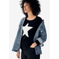 thumbnail image 2 of ellos Women's Plus Size Star Applique Sweater - 2X, Navy Ivory, 2 of 4