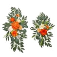 thumbnail image 2 of 2Pcs Artificial Wedding Arch Flowers Floral Decorations Multicolor Backdrop Decor Green Leaves Ceremony Signs for Arrangement Backdrop Decor, 2 of 8