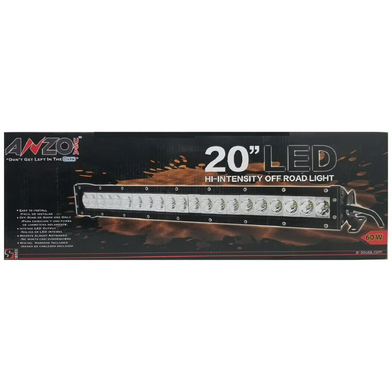 AnzoUSA 20 LED Hi-Intensity Off Road Light Bar 5000 Lumens 60