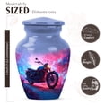 thumbnail image 2 of JAGASY Bike Small Urn for Ashes for Women, Blue Mini Urns for Human Ashes Keepsake, Forest Trees Decorative Urns for Mom & Dad, Pink Funeral Urn for Cremation for Parents, (3 Inch), 2 of 7