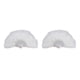 thumbnail image 1 of Advancent Abanico de plumas Decoración Fiestas Adorno de cosplay Abanicos decorativos Regalo elegante Baile Rendimiento Accesorio Adulto Blanco Blanco 2Conjunto, 1 of 6