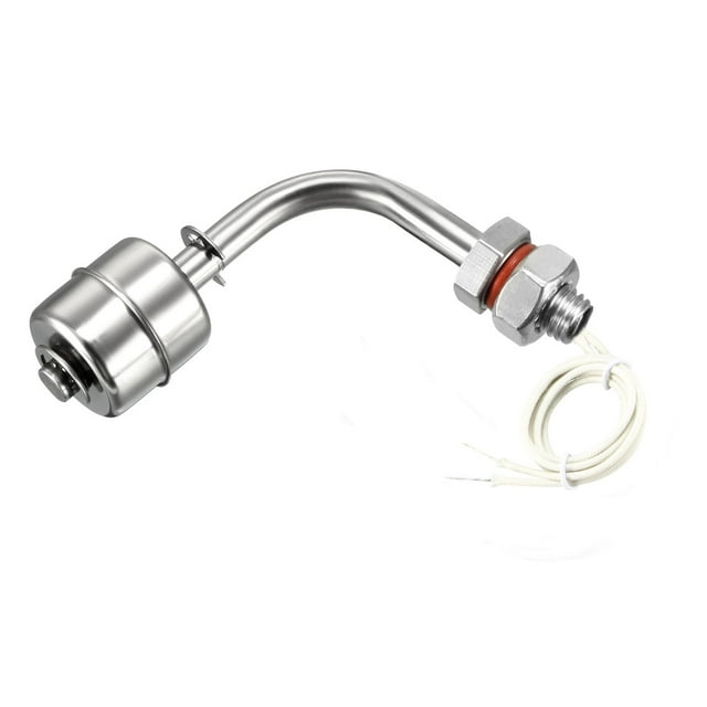 Controlador de sensor de nivel de agua de 10 mm de diámetro de rosca SEN-SSL80, interruptor flotante de acero inoxidable de 90 grados