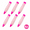 pink, variant on 6-Piece Silicone Cake Decorating Pen Set, Refillable Icing Writing Tools with PP Tips, Multicolor Baking Pens for Cream, Jam, Chocolate Sauce, Cookie and Dessert Decorating