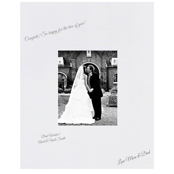 16X20 White Signature And Autograph Picture Mat For 8X10 Picture. Weddings, Baby Showers, Reunions