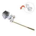 thumbnail image 1 of Side Mount Toilet Tank Lever Flush Handle Brass Push Button Replacement, 1 of 7