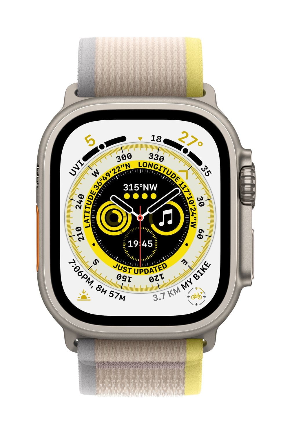 Apple Watch Ultra  (GPS + Cellular) 49mm - Yellow/Beige Trail loop