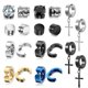thumbnail image 1 of Juego de pendientes LEBOCADO de acero inoxidable sin piercings (10 pares), 1 of 8