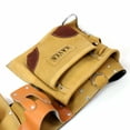 thumbnail image 2 of ToolTreaux 9 Pocket Leather Tool Belt Large Hammer Drill Tool Pouch  - Tan, 2 of 10