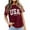 Brick Red, variant on Women Blouses Medium Shirts Women Shear Top Tops for Lace Womens Long Loose Tops Womens Workout Package V Neck Sweatshirt Misses Long Sleeve Tees Soft Tee Shirts Blouses for Solid Black S