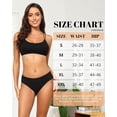 thumbnail image 3 of AWAYTR Women Cotton Underwear Cotton Bikini Panties Mid Rise Hipster Plus Size Panties Soft Breathable Briefs 6 Pack S-2XL, 3 of 6